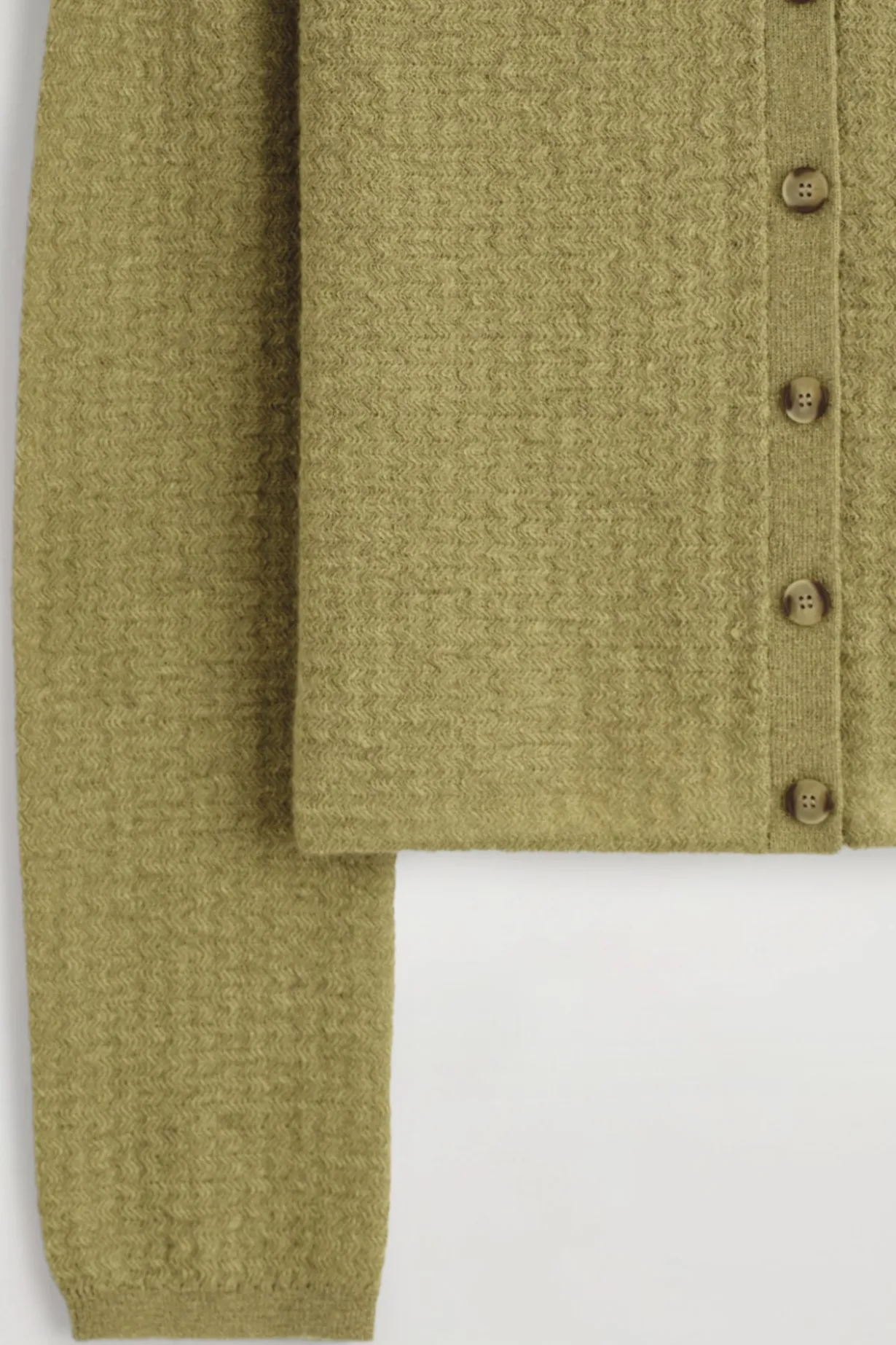 ZIGZAG-KNIT MOHAIR-BLEND CARDIGAN