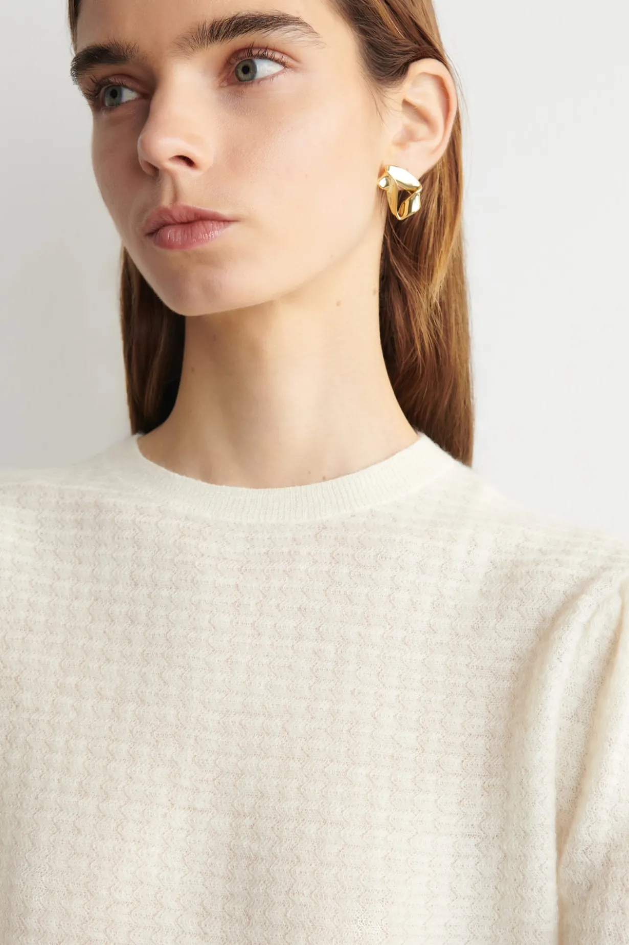 ZIGZAG-KNIT MOHAIR-BLEND SWEATER