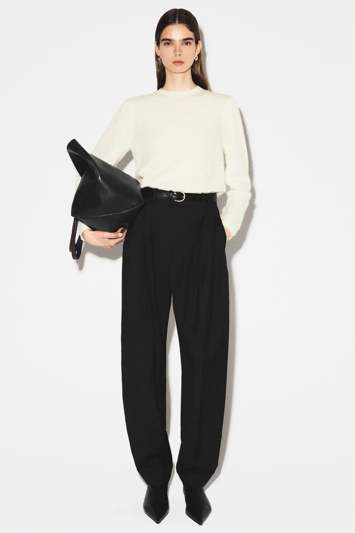 ZIGZAG-KNIT MOHAIR-BLEND SWEATER